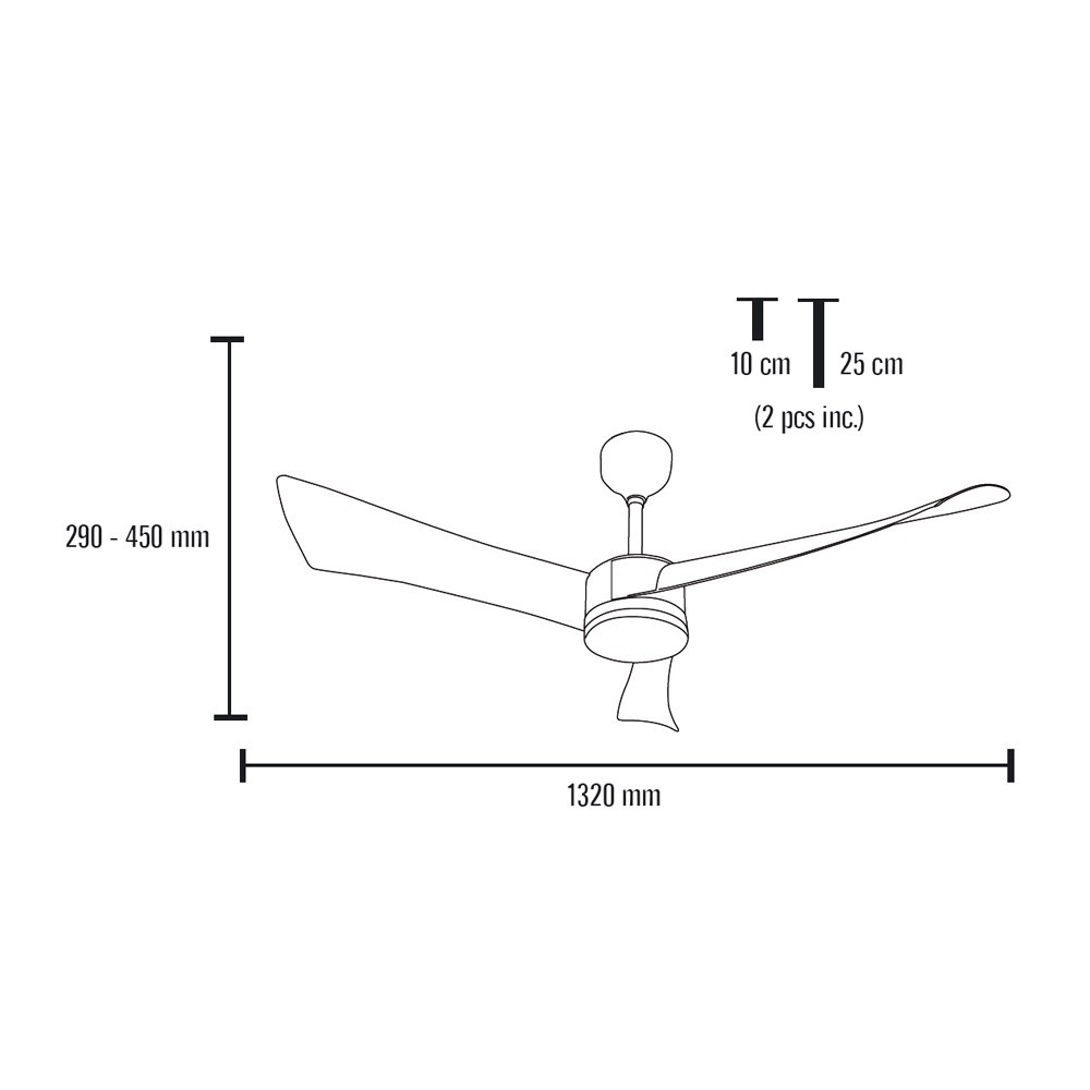 ventilador techo led tornado cct 18w ventilador techo led tornado cct 18w