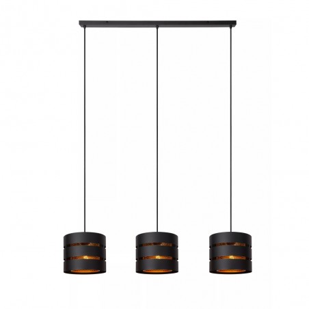 Lámpara colgante lineal Rosas (3 luces)
