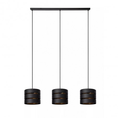 Lámpara colgante lineal Rosas (3 luces)