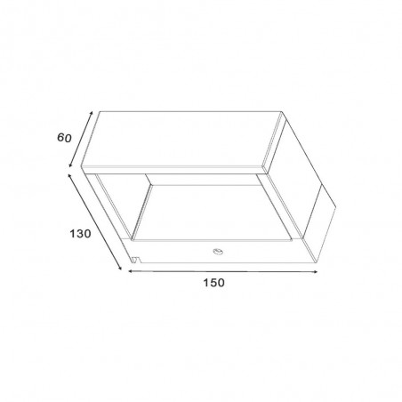 Aplique de pared de exterior LED Goa (6.5W)