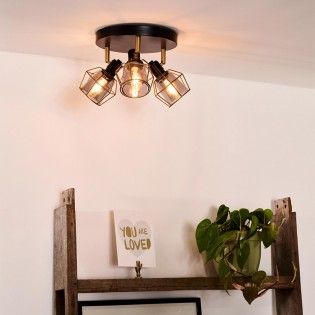 Plafón de techo Nila (3 luces)