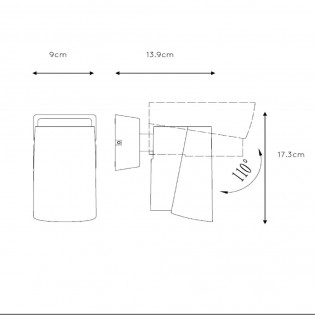Aplique de exterior LED Manal (13W)