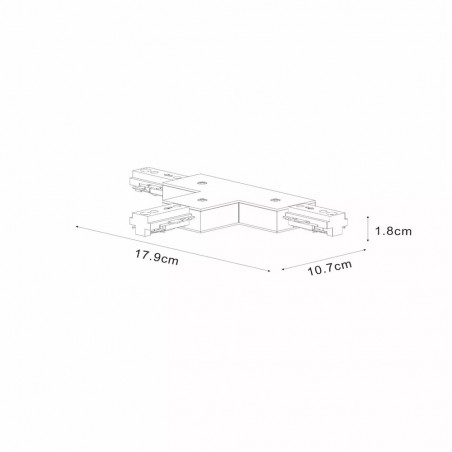 Conector T para carril monofásico TRACK