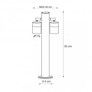 Baliza de exterior LED Arne (2x5W)