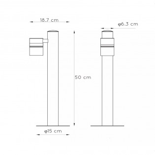 Baliza de exterior LED Arne (5W)