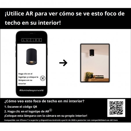 Foco de techo Tube