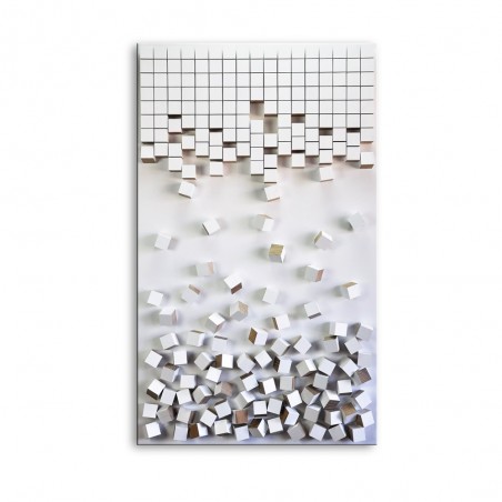 Cuadro con madera tallada en 3D VI (90x60cm.)