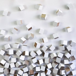 Cuadro con madera tallada en 3D VI (90x60cm.)