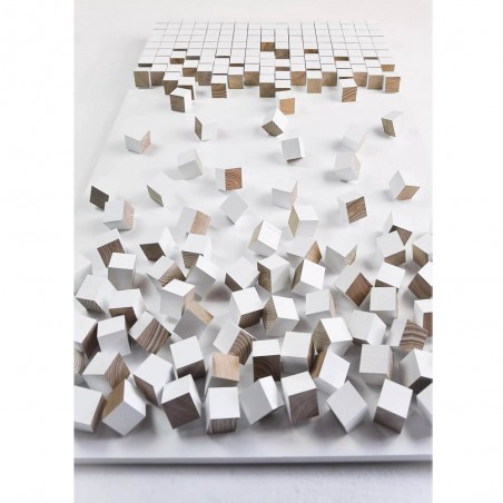 Cuadro con madera tallada en 3D VI (90x60cm.)