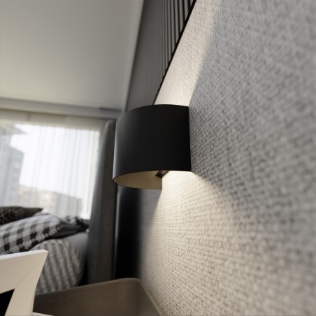 Aplique de pared Folio Negro