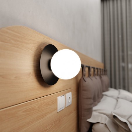 Aplique de pared Meltis Negro