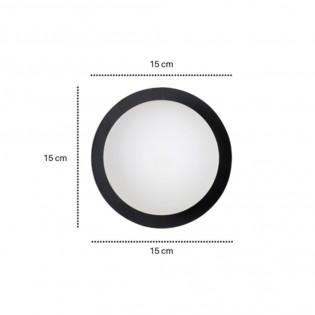 Aplique de pared Meltis Negro