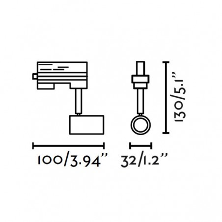 Foco carril Plot (1 luz)