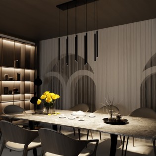 Regleta de techo Tizo Negro...