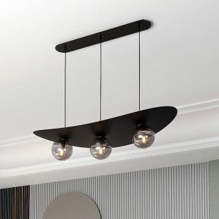 Lámpara de techo Camerino Grafito (3 luces)