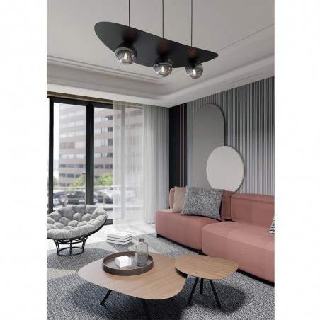 Lámpara de techo Camerino Grafito (3 luces)