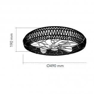 Ventilador de techo con luz Greip