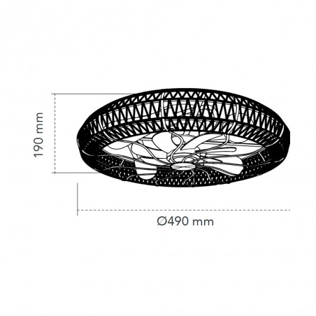 Ventilador de techo con luz Greip
