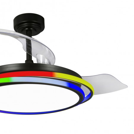 Ventilador LED aspas plegables Antila RGB CCT (65W)