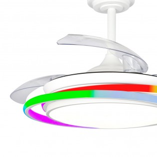 Ventilador LED aspas plegables Antila Mini RGB CCT (45W)