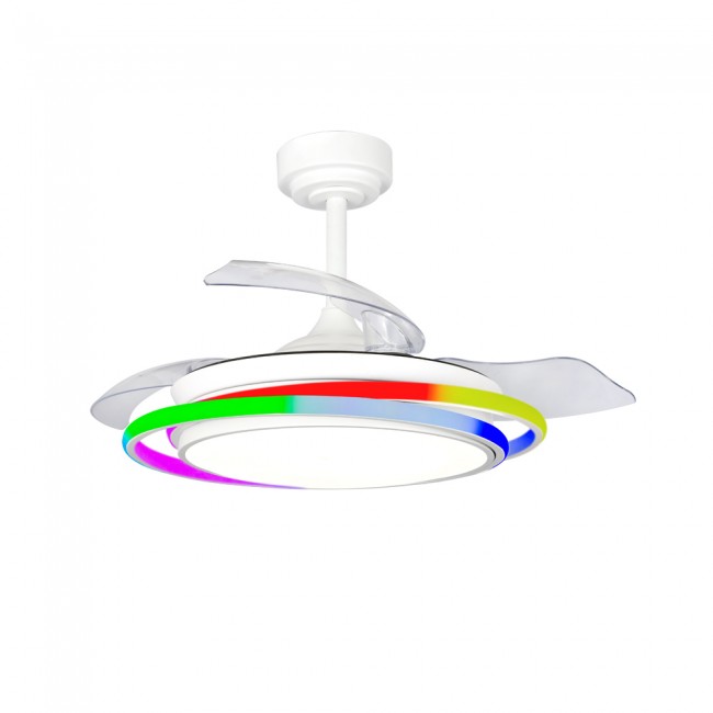 Ventilador LED aspas plegables Antila Mini RGB CCT (45W)