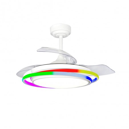 Ventilador LED aspas plegables Antila Mini RGB CCT (45W)