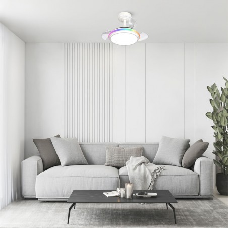 Ventilador LED aspas plegables Antila Mini XS RGB CCT (40W)