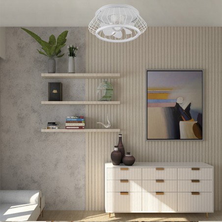 Ventilador Plafón LED Cobra CCT Dim (50W)