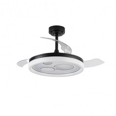 Ventilador LED con aspas plegables Naira CCT Dim (50W)