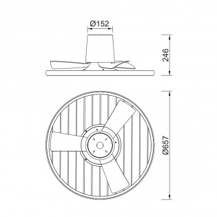 Ventilador de techo LED Soho CCT Dim (45W)