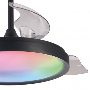Ventilador LED aspas desplegables Siberia RGB CCT Dim (50W)