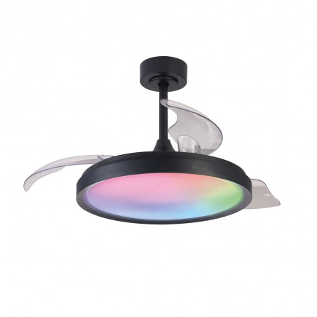 Ventilador LED aspas desplegables Siberia RGB CCT Dim (50W)