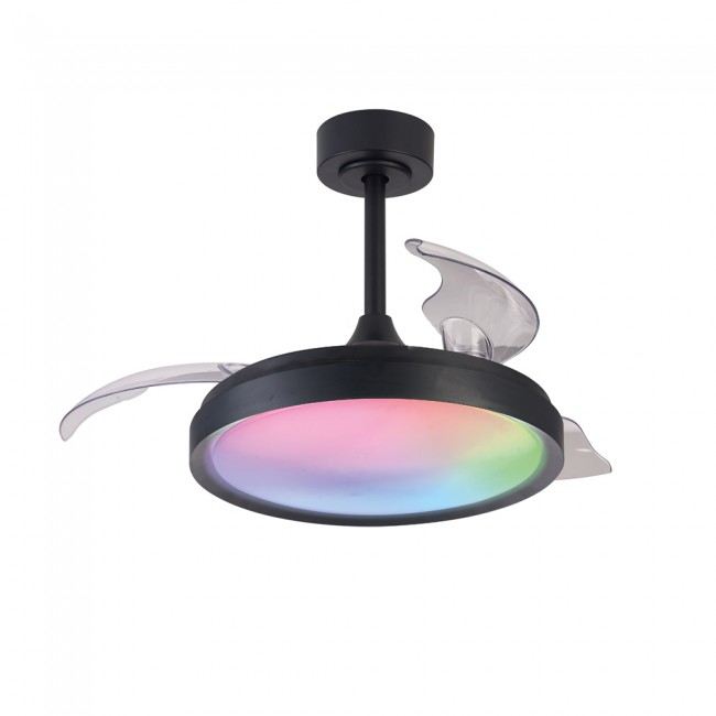 Ventilador LED aspas desplegables Siberia Mini RGB CCT Dim (40W)