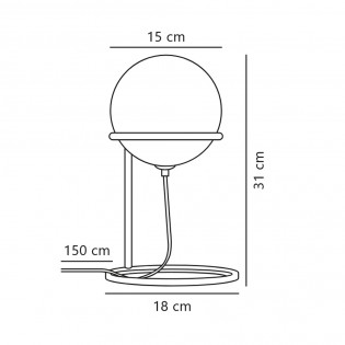 Lámpara de mesa Wilson