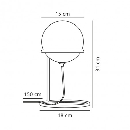 Lámpara de mesa Wilson