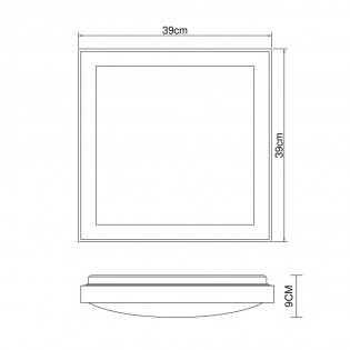 Plafón de techo LED Bruno CCT (24W) II