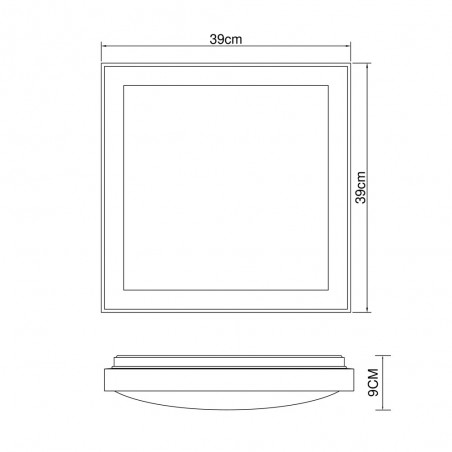 Plafón de techo LED Bruno CCT (24W) II