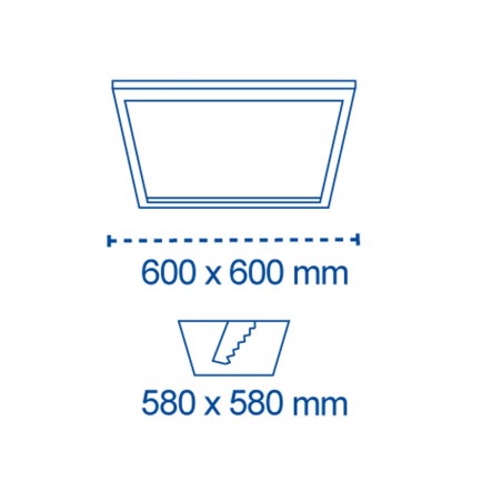 Panel de techo empotrable LED (40W)