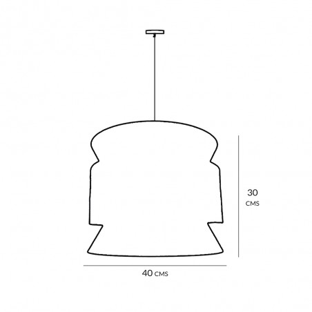 Lámpara colgante Dabochi