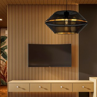 Lámpara colgante Venice Negro