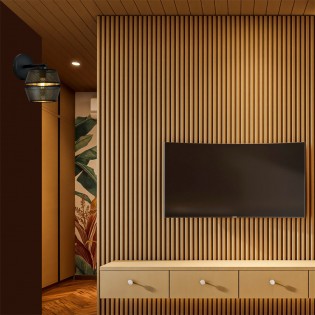 Aplique de pared Venice Negro