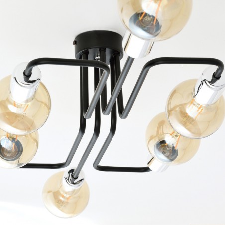 Plafón de techo Vender Plata (6 luces)