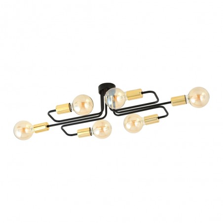Plafón de techo Vender Oro (6 luces)