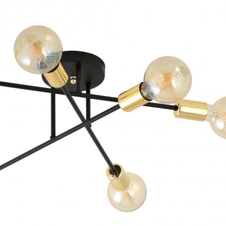 Plafón de techo Vender Oro II (6 luces)