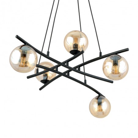 Lámpara colgante Lotra Ámbar (5 luces)