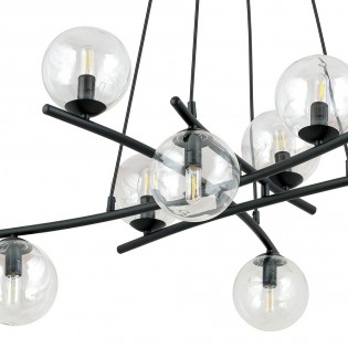 Lámpara colgante Lotra Transparente (8 luces)