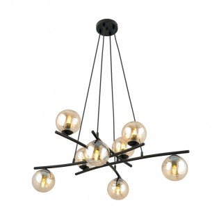 Lámpara colgante Lotra Ámbar (8 luces)