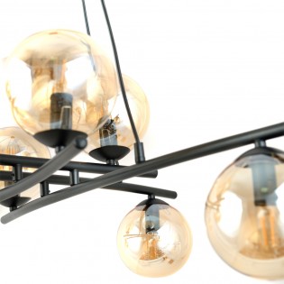 Lámpara colgante Lotra Ámbar (8 luces)