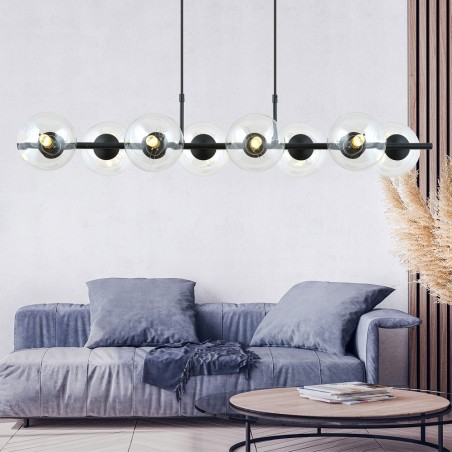 Lámpara colgante Armaro Transparente (8 luces)