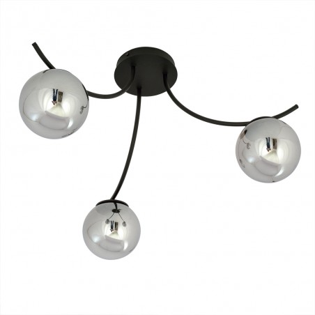 Plafón de techo Barino Grafito (3 luces)
